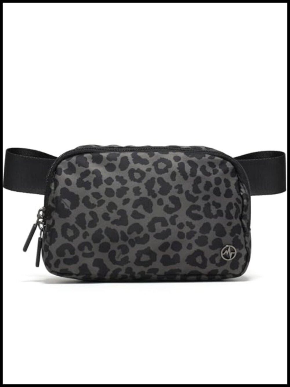 Nylon Fanny Pack Crossbody Bag Two-Way Zipper Belt Bag